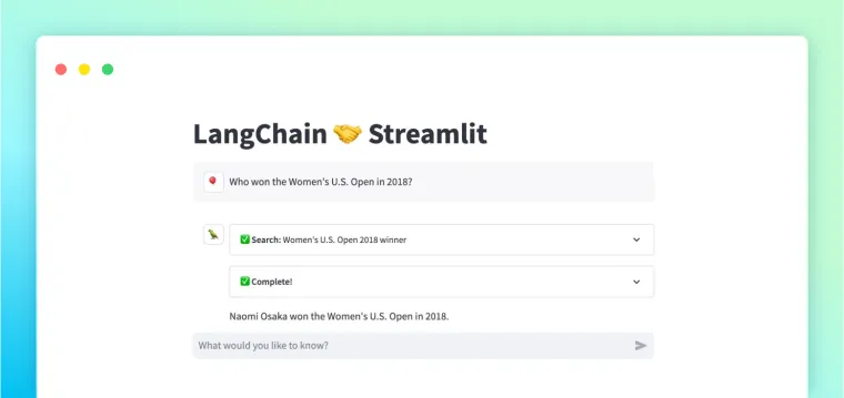 LangChain 🤝 Streamlit